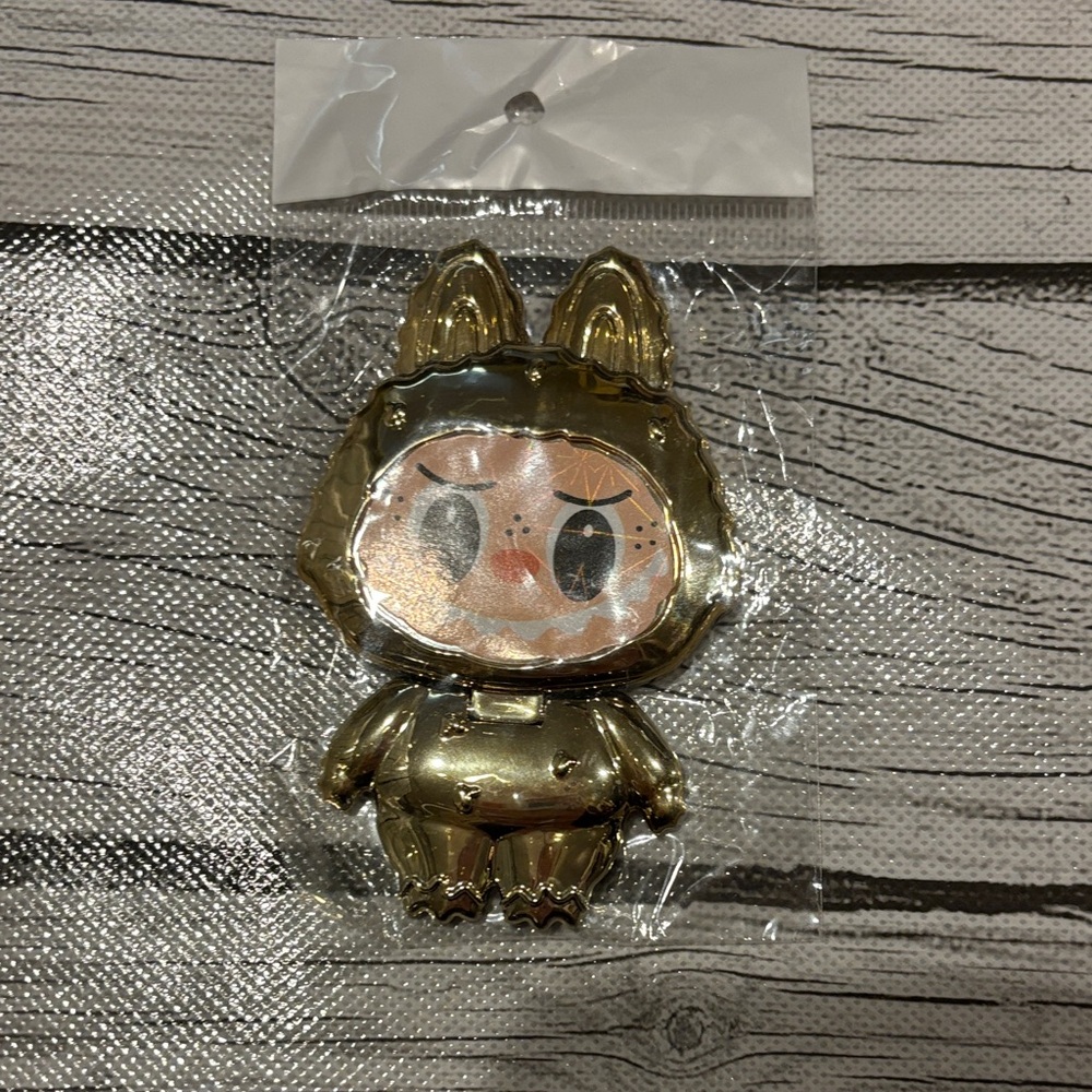 Gold Labubu style Character phone accessories new